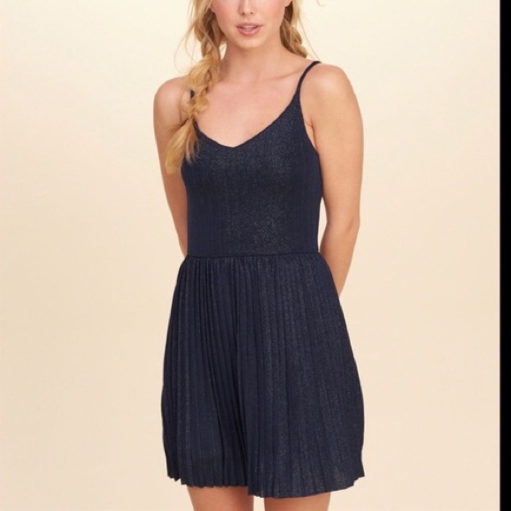 Shimmery Pleated Dress